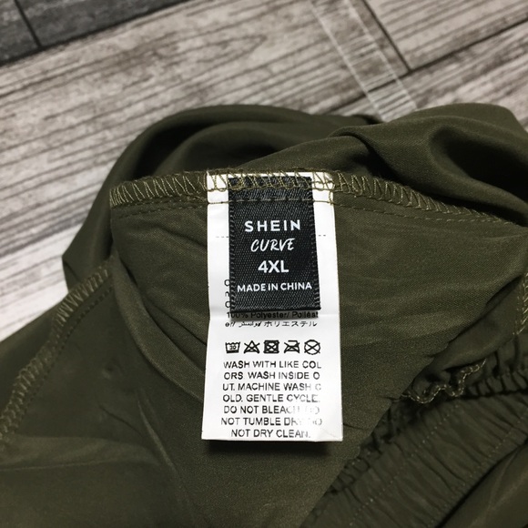 Shein Curve Cargo Jogger Pants Women’s 4XL Olive Green (Inseam 27) - Picture 9 of 9